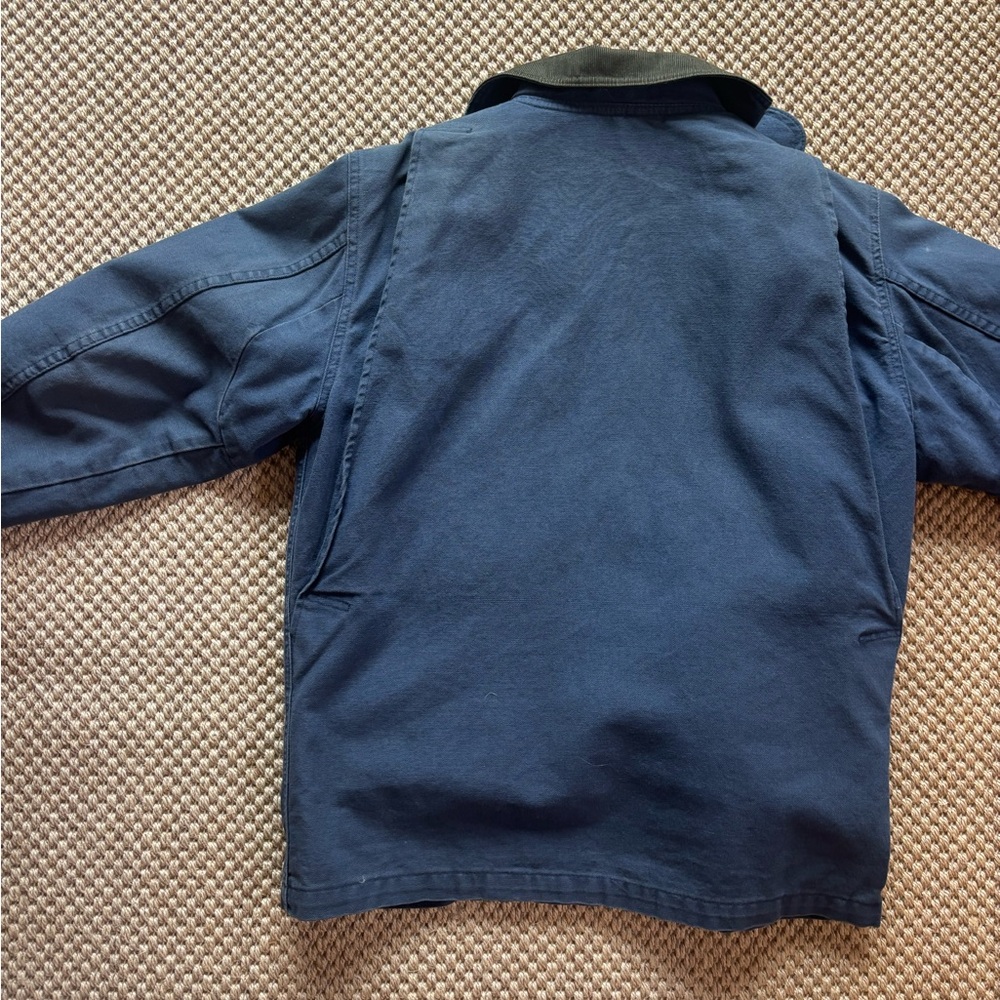 Vintage 1990s LL Bean Women’s Cotton Chore Coat Utility Jacket - Picture 2 of 3
